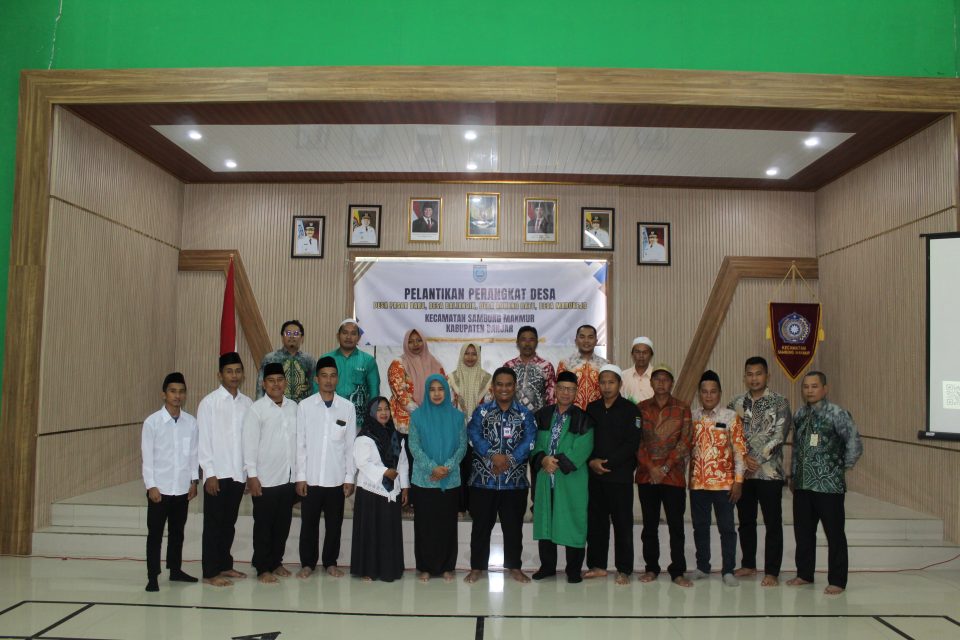 Pelantikan Aparat Desa di Kecamatan Sambung Makmur Berlangsung Khidmat