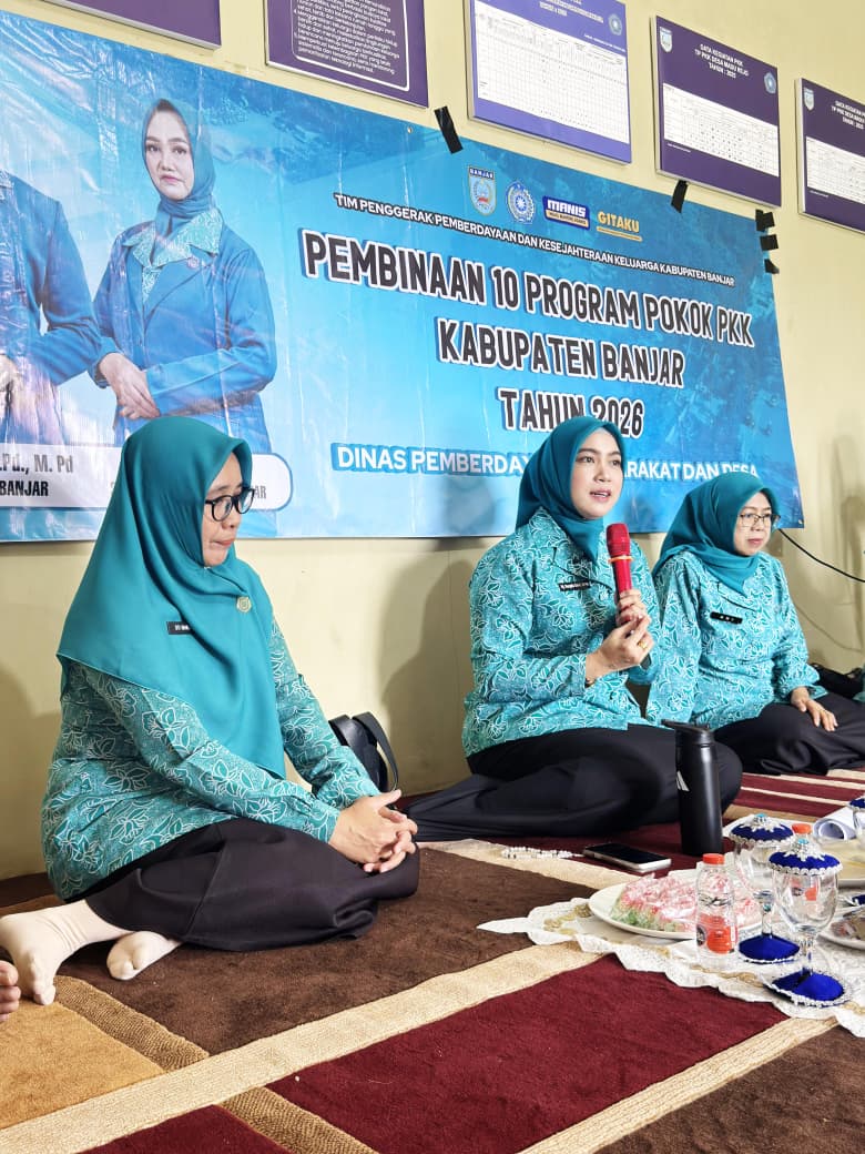 Pembinaan 10 Program Pokok PKK Kabupaten Banjar di Kecamatan Sambung Makmur